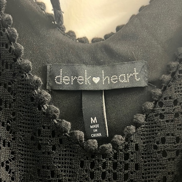 Derek Heart Black Lace Romper - Picture 2 of 3